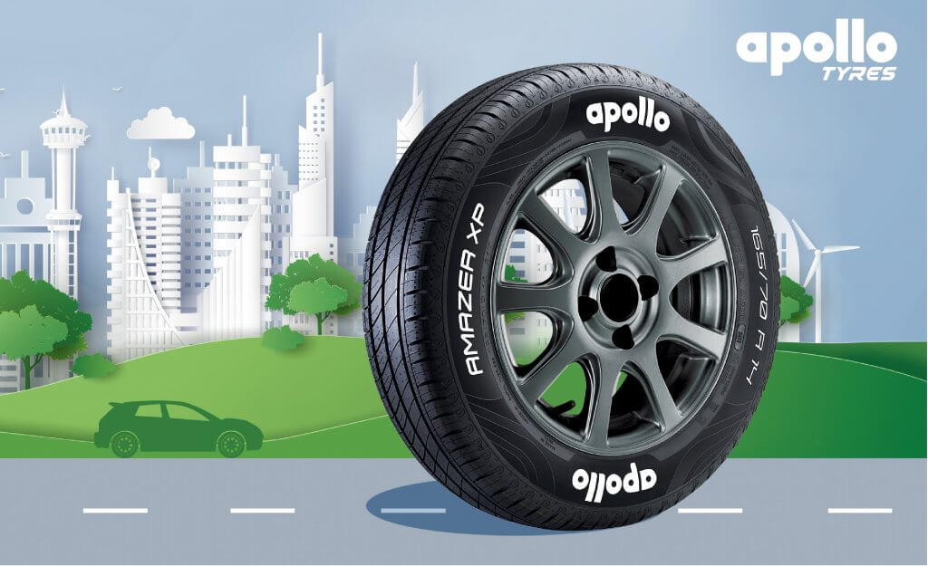 Apollo Tyres Launches Fuel Efficient Amazer XP Tyres For Hatchbacks and  Sedans
